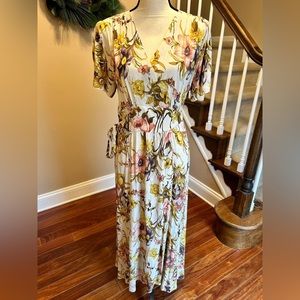 🌻 Anthropologie Sunflower Wrap Dress from Tiny• M